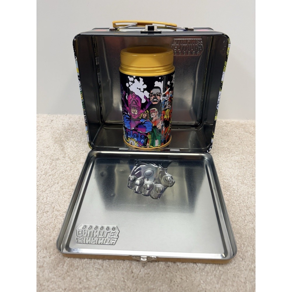 Surreal Entertainment Tin Titans Marvel The Infinity Gauntlet‎ Lunch Box & Cup - Picture 4 of 7